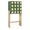 CG Capelletti Bar Cabinets<GREEN FRENCH STRAW BAR CABINET