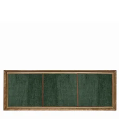 Meccani Design Sideboards Buffets<Green Velvet 3-Door Sideboard by Mascia Meccani