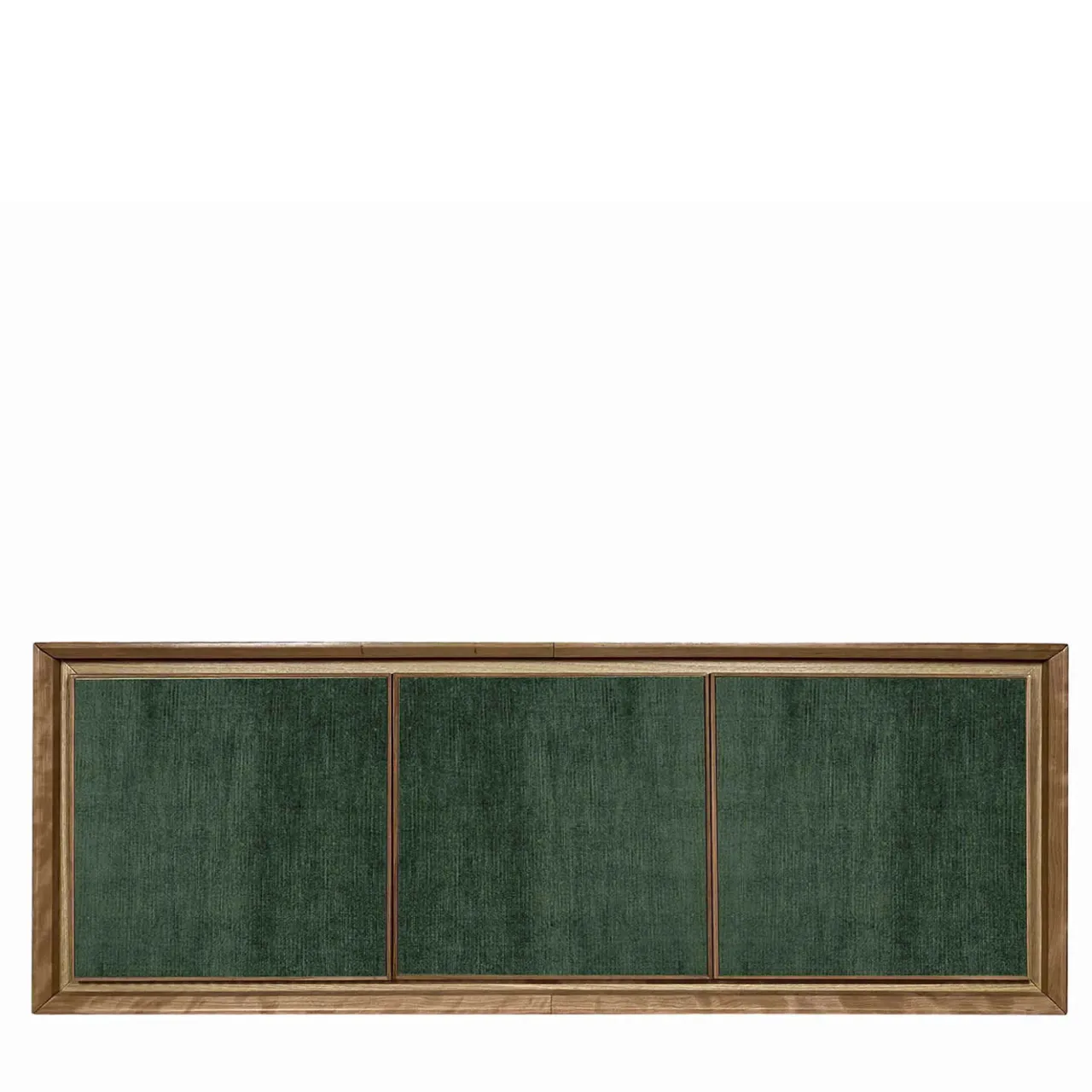 Meccani Design Sideboards Buffets<Green Velvet 3-Door Sideboard by Mascia Meccani
