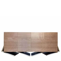 Meccani Design Sideboards Buffets<Green Velvet 3-Door Sideboard by Mascia Meccani