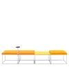 Viganò & C. Benches<GREG yelllow modular bench by Basaglia + Rota Nodari