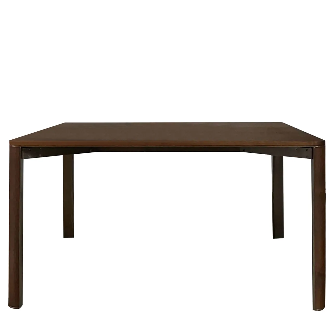 mg12 by Monica Geronimi Dining Tables<Gregorio Square Walnut Dining Table with Steel Frame