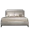 A.R. Arredamenti Beds<Grey Leather Bed