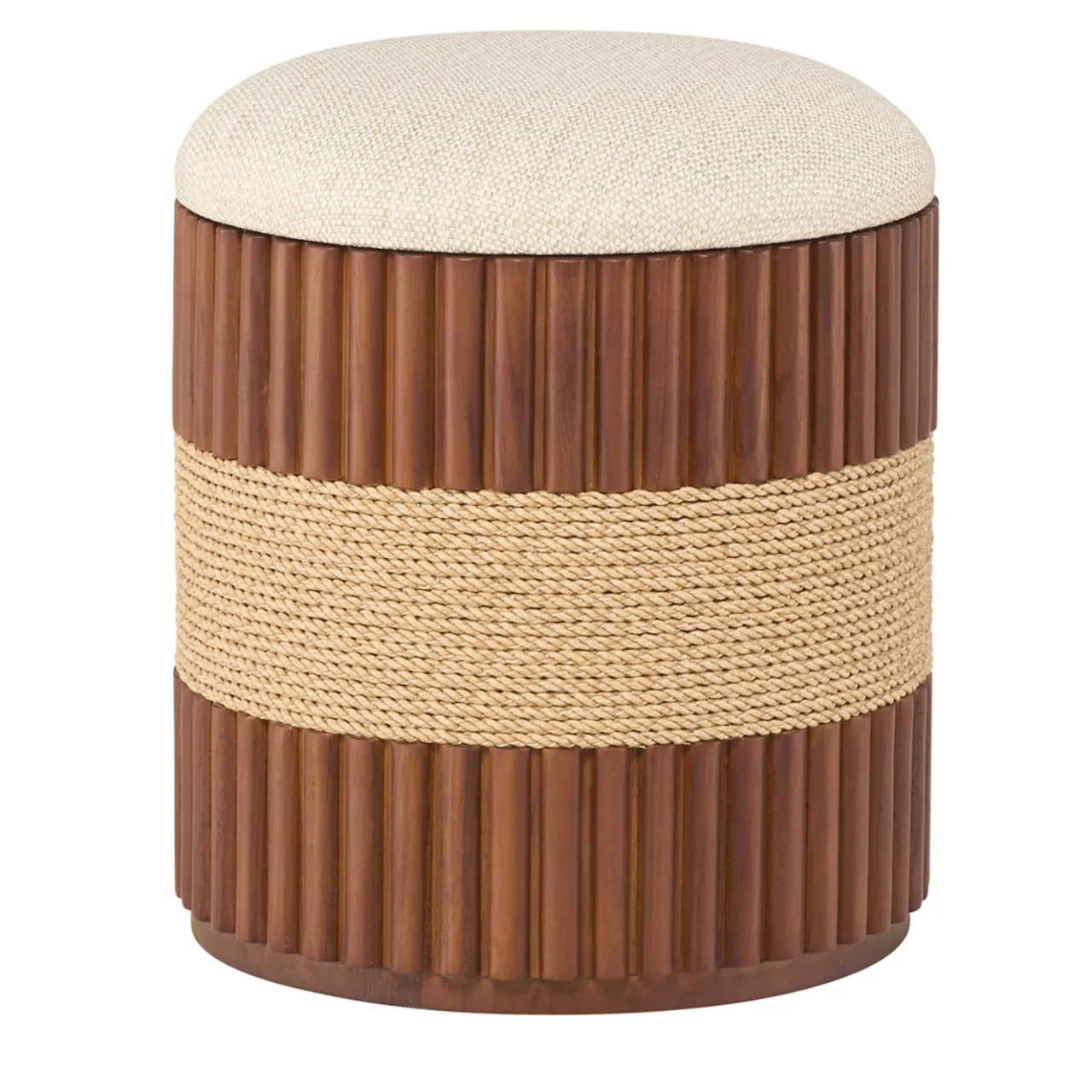 Il Giardino di Legno Ottomans & Poufs<Grissini Round wood Outdoor pouf