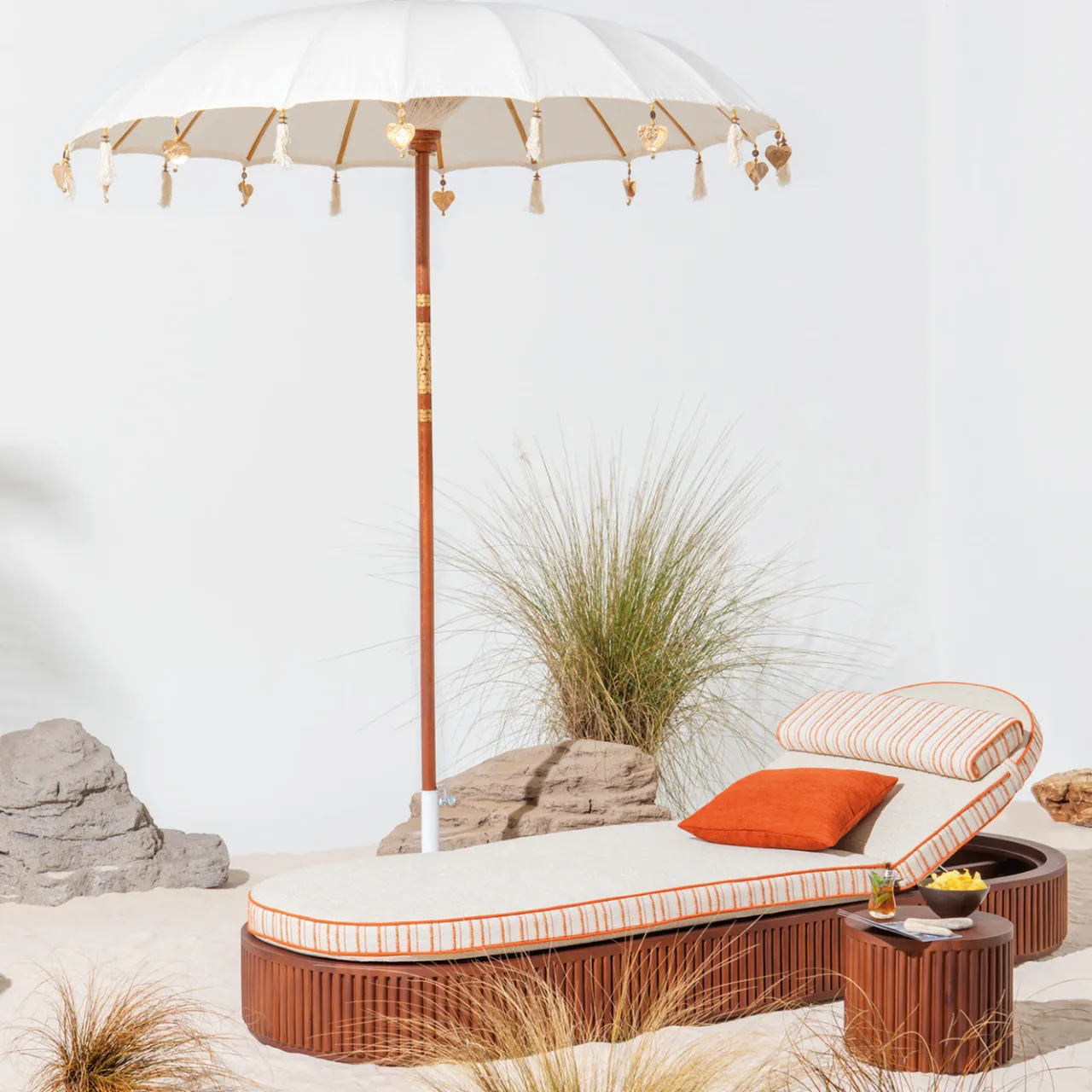 Il Giardino di Legno Outdoor Chaises & Daybeds<Grissini Wood Outdoor Sunlounger