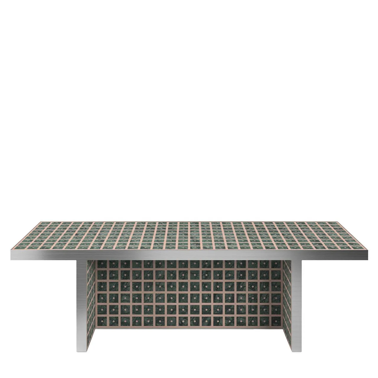Del Savio 1910 Benches<Guatemala Green Marble and Concrete Bench by David & Nicolas