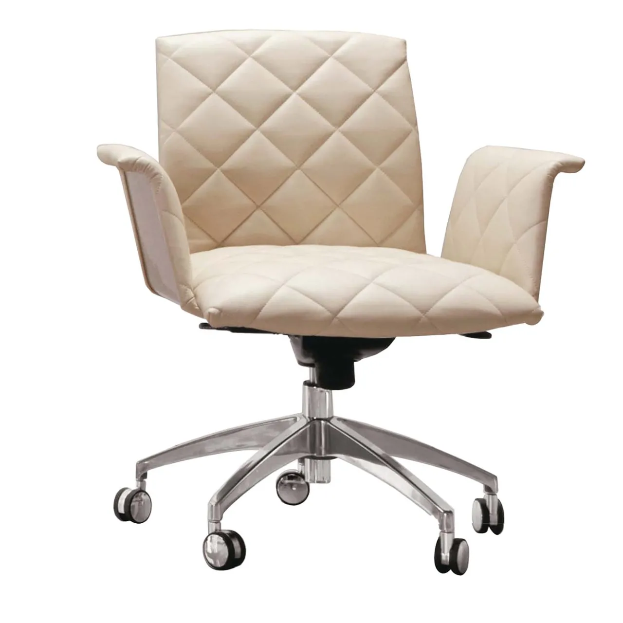 Giorgio Collection Office Chairs<Guest Beige Leather Office Chair