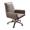 Giorgio Collection Office Chairs<Guest Gray Leather Office Chair