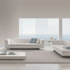 Alivar Sofas<Haero White-Leather Sofa by Giuseppe Bavuso
