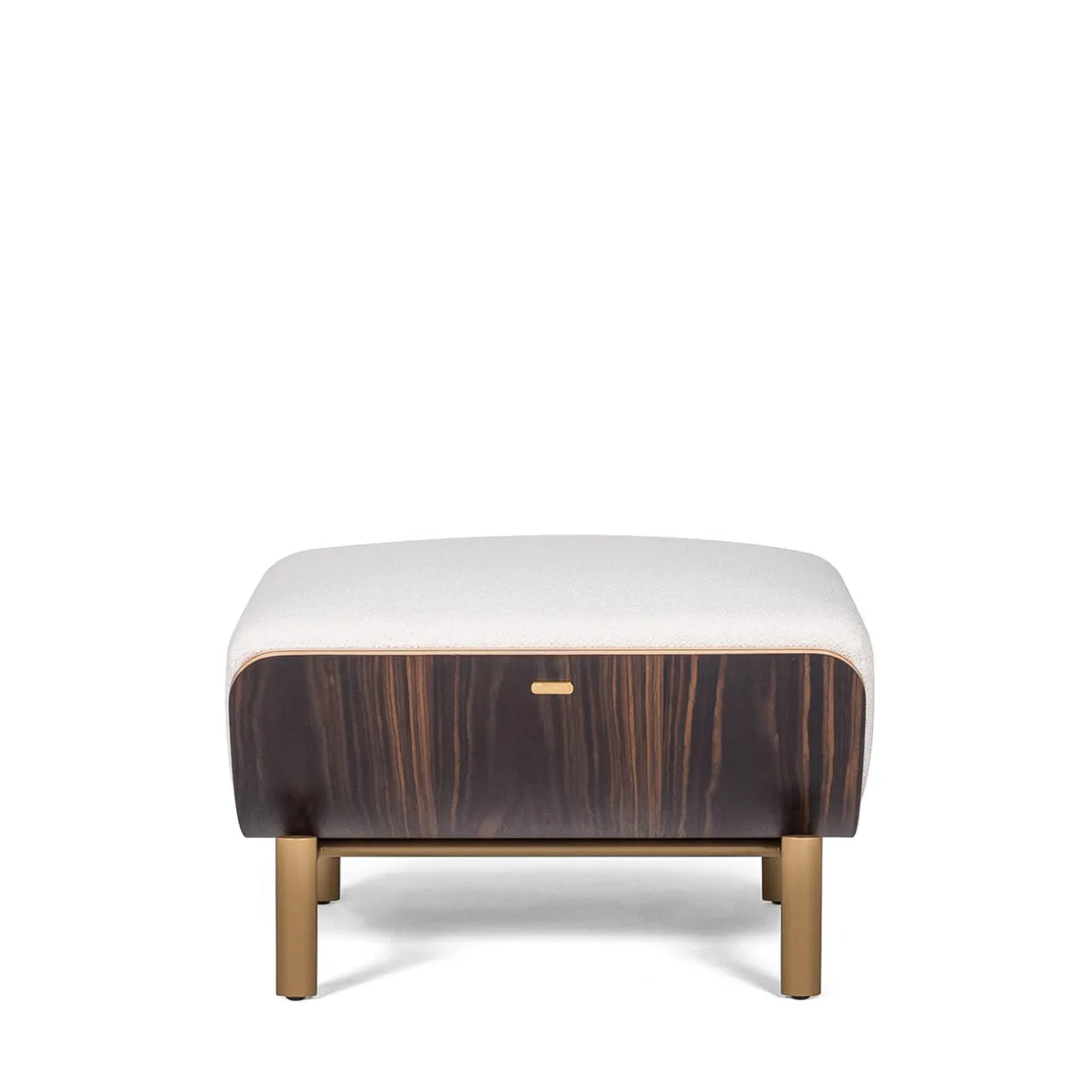 FROMM. Ottomans & Poufs<Haima' White Bouclé Pouf