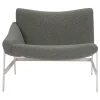 Adrenalina Lounge Chairs<Hammock Gray & White Bouclé Lounge Chair with Armrest by Debonademeo