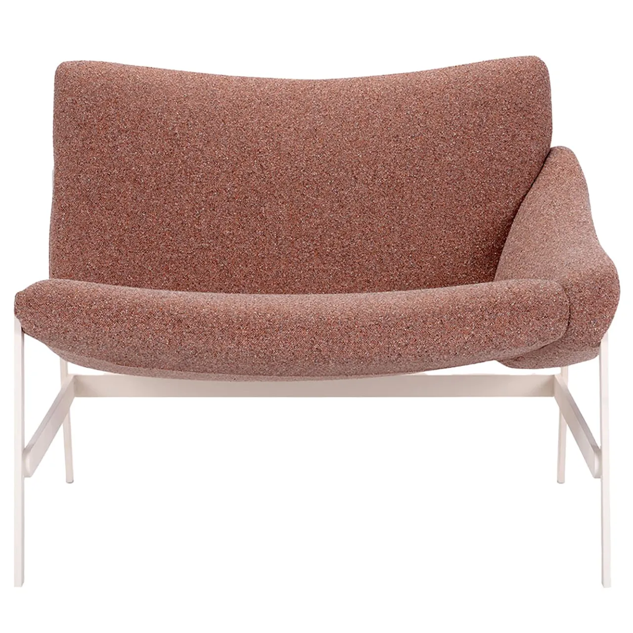 Adrenalina Lounge Chairs<Hammock Left Brown Bouclé & White Lounge Chair by Debonademeo