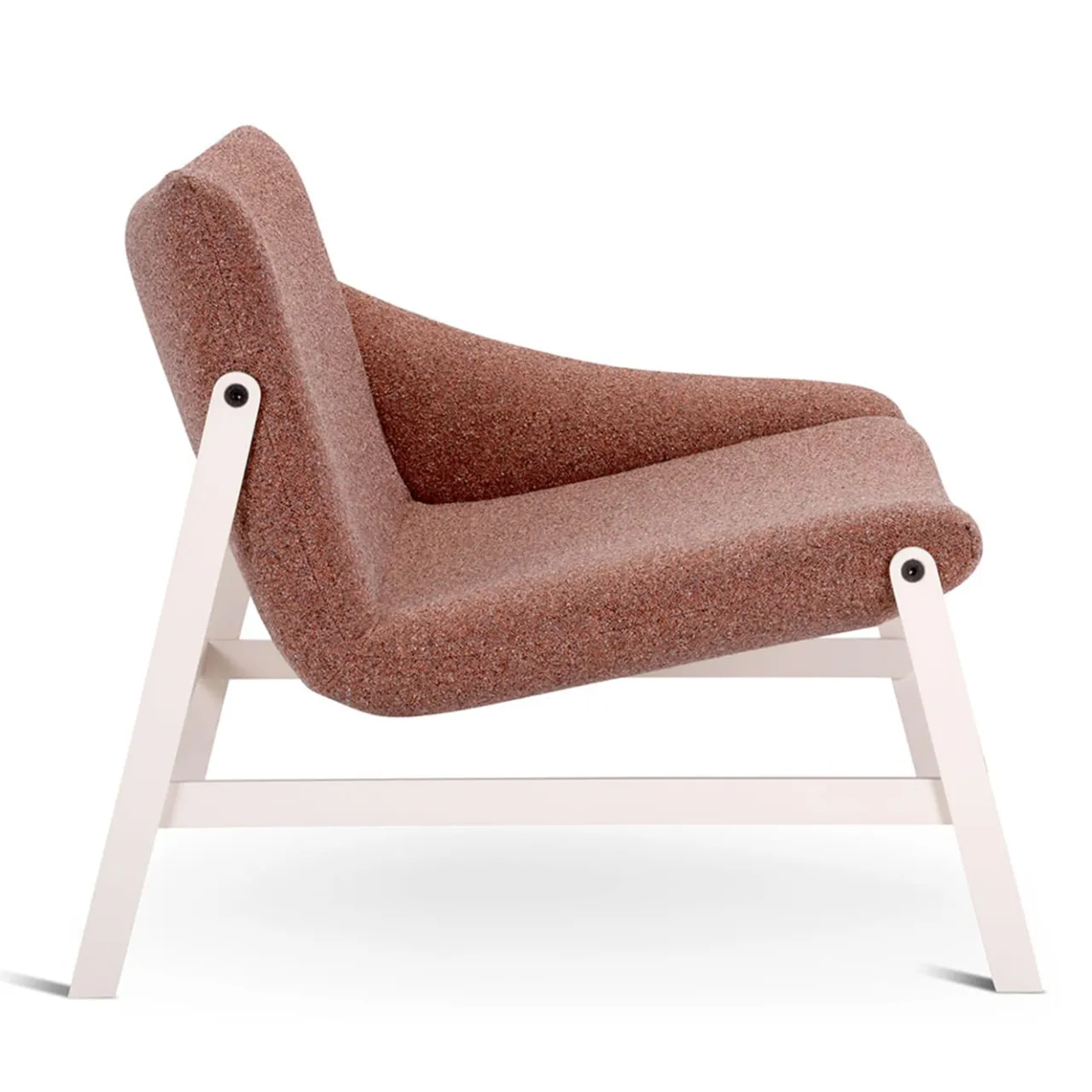 Adrenalina Lounge Chairs<Hammock Left Brown Bouclé & White Lounge Chair by Debonademeo