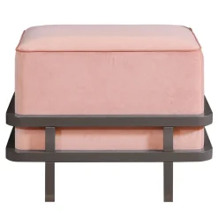 ReDéco Ottomans & Poufs<Hanami Pink Velvet Vanity Pouf