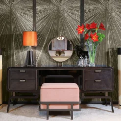 ReDéco Ottomans & Poufs<Hanami Pink Velvet Vanity Pouf
