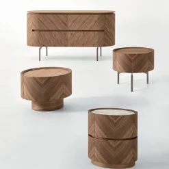 Modesign Nightstands<Haribo Nightstand in Walnut Canaletto With Single-Drawer