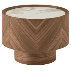 Modesign Nightstands<Haribo Nightstand in Walnut Canaletto with Calacatta Ceramic Top