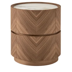 Modesign Nightstands<Haribo Nightstand in Walnut Canaletto and Calacatta Ceramic Top#2