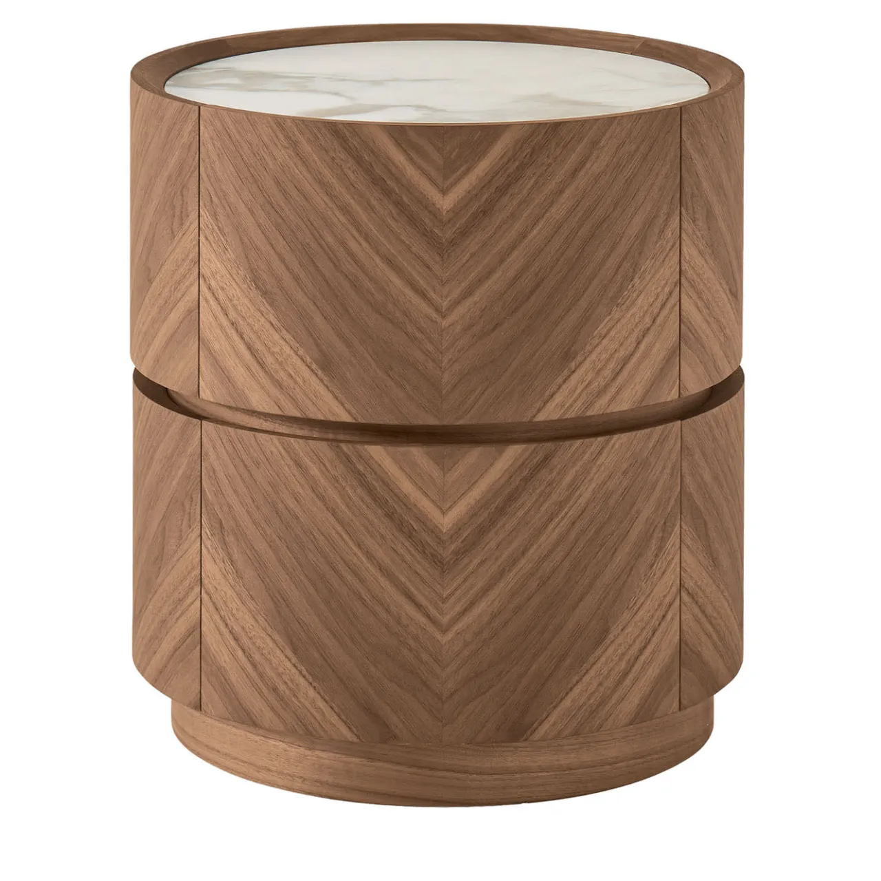 Modesign Nightstands<Haribo Nightstand in Walnut Canaletto and Calacatta Ceramic Top#2