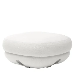 Daytona Ottomans & Poufs<Harold White Fabric Small Ottoman by Pulina Exclusive Interiors