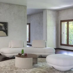Daytona Ottomans & Poufs<Harold White Fabric Small Ottoman by Pulina Exclusive Interiors