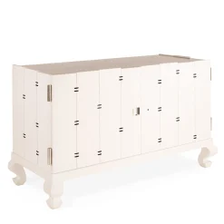 Lando Sideboards Buffets<Haute Couture White Oak Low Sideboard