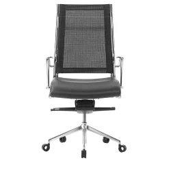 Sitia Office Chairs<Havana B Black Mesh & Leather Armchair