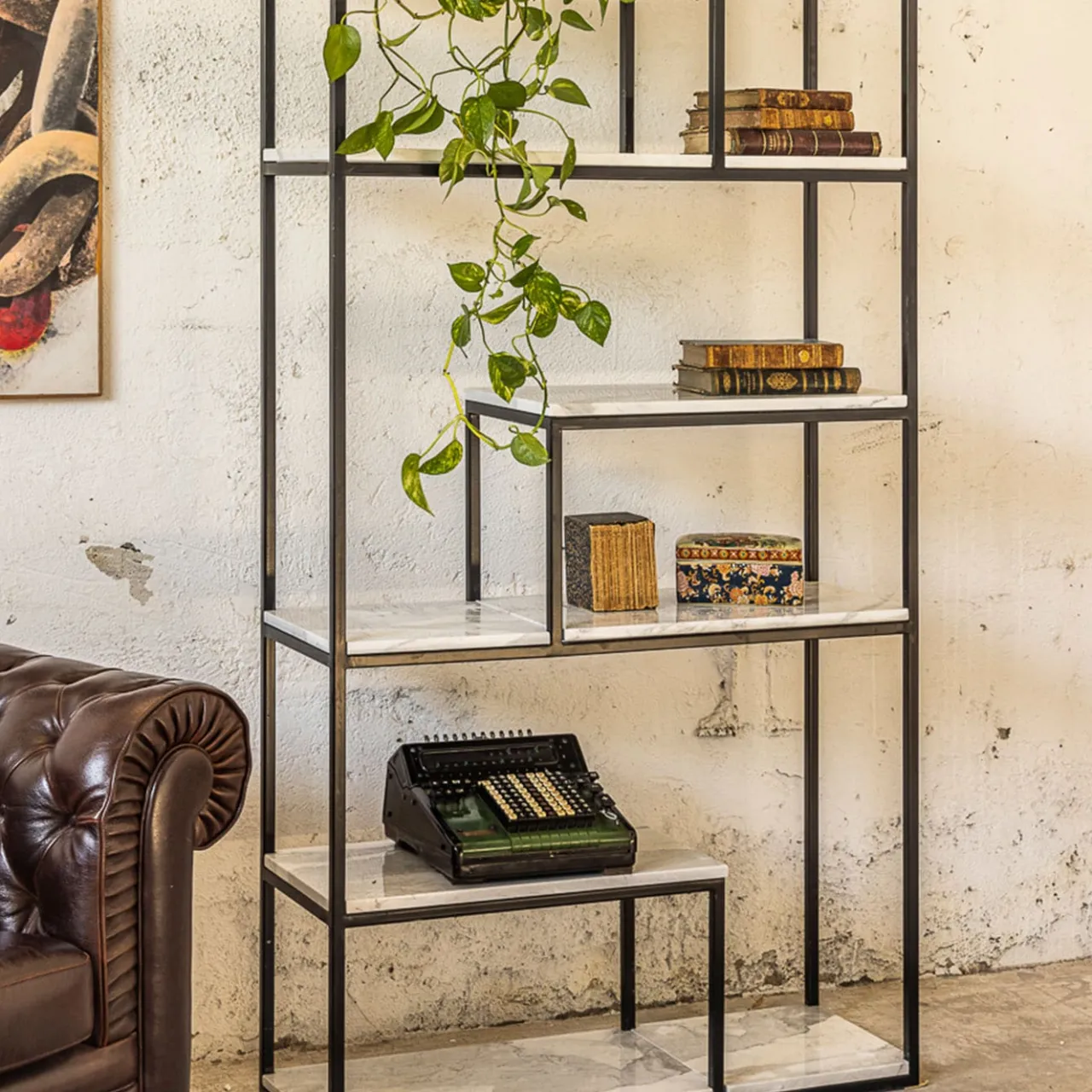 La Sartoria del Marmo by Lombardi Marmi Bookcases<Havana Bookcase