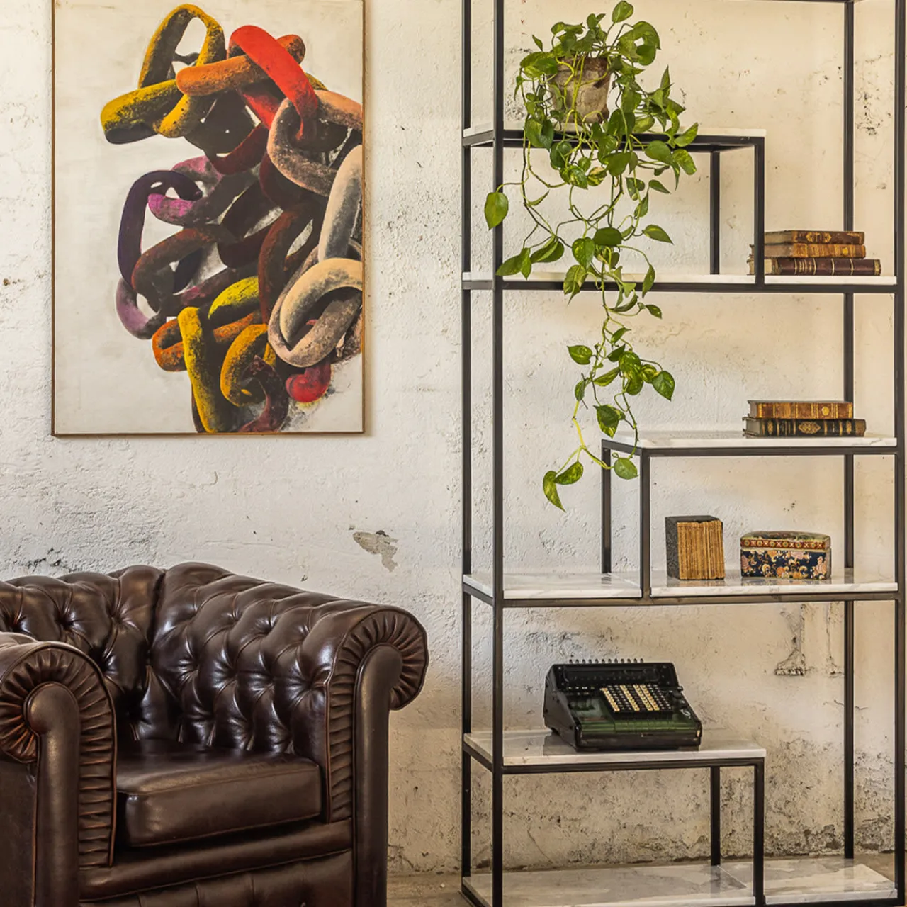 La Sartoria del Marmo by Lombardi Marmi Bookcases<Havana Bookcase