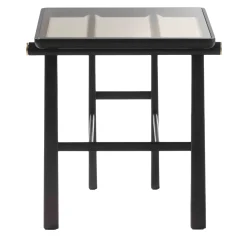 Galimberti Nino Side Tables<Heiko Black Wood & Glass Side Table