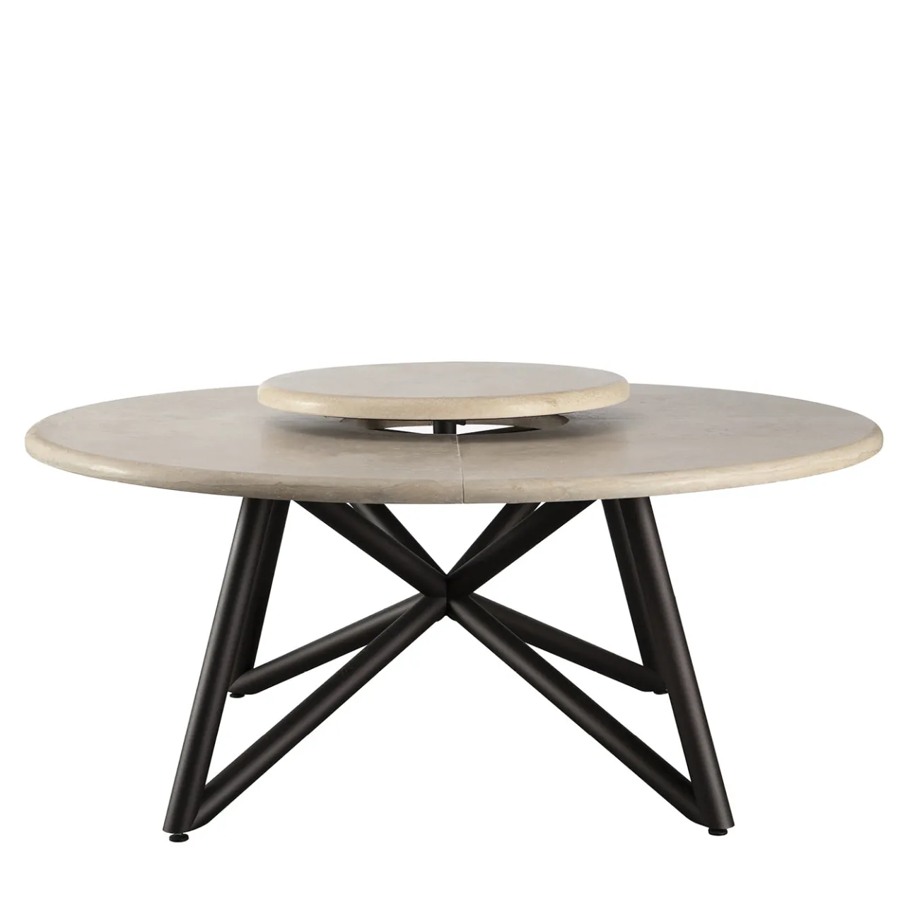 Veltha Outdoor Stone Design Outdoor Dining Tables<Hermu 180 beige travertino stone outdoor dining table