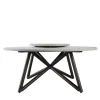 Veltha Outdoor Stone Design Outdoor Dining Tables<Hermu 180 Gray Peperino Stone Outdoor Dining Table