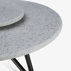 Veltha Outdoor Stone Design Outdoor Dining Tables<Hermu 180 Gray Peperino Stone Outdoor Dining Table