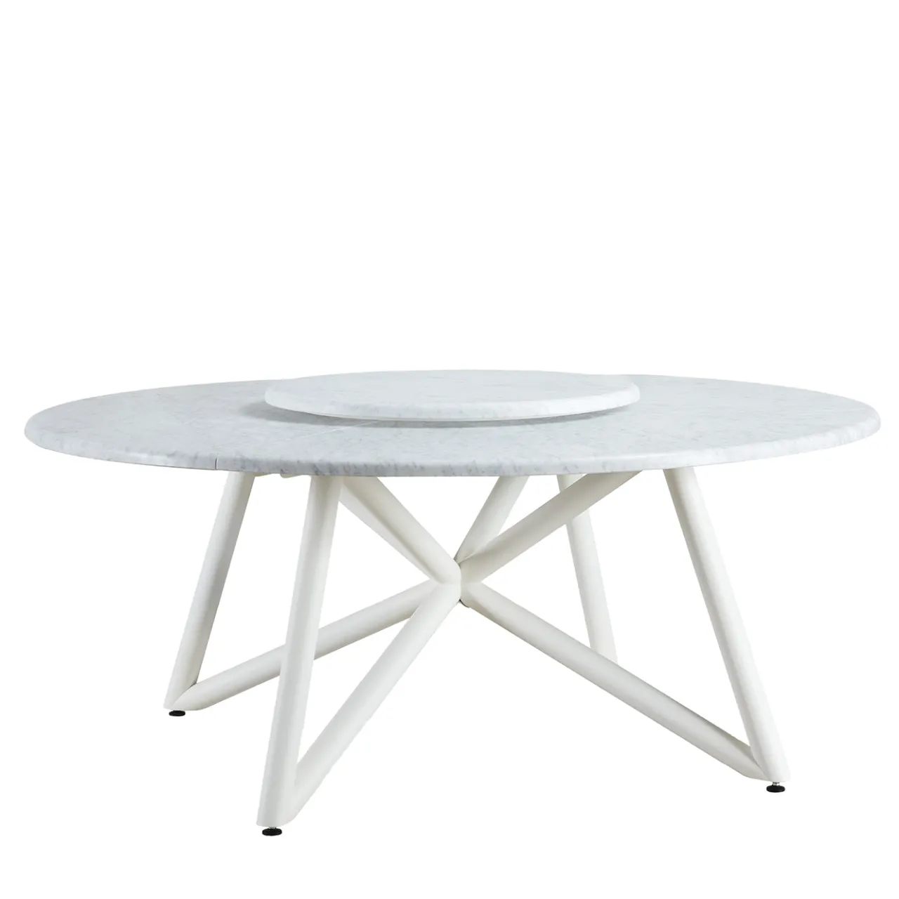 Veltha Outdoor Stone Design Outdoor Dining Tables<Hermu 180 white marble outdoor dining table