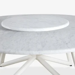 Veltha Outdoor Stone Design Outdoor Dining Tables<Hermu 180 white marble outdoor dining table