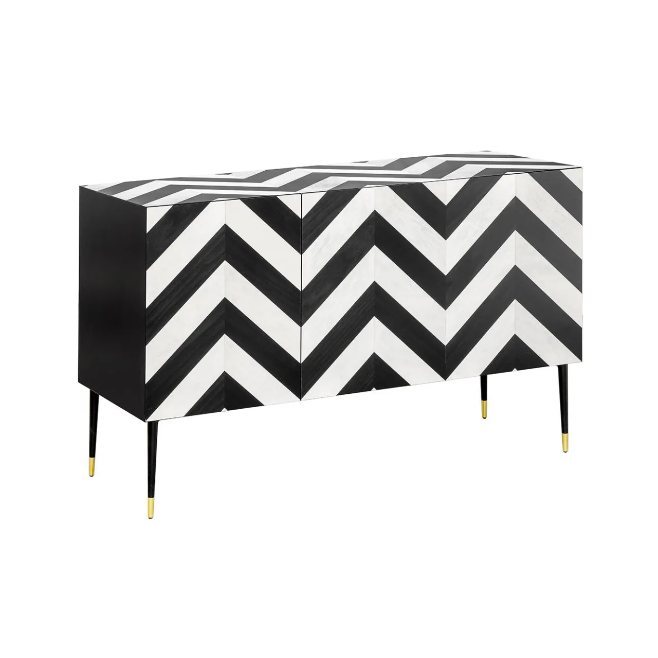 CG Capelletti Sideboards Buffets<Herringbone Bar Cabinet