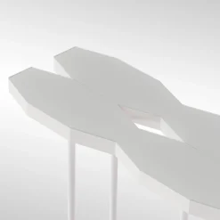 CG Capelletti Consoles<Hexagonal Matte White Console