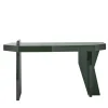 Exto Desk & Writing Tables<High End Wood Dark Green Table Desk