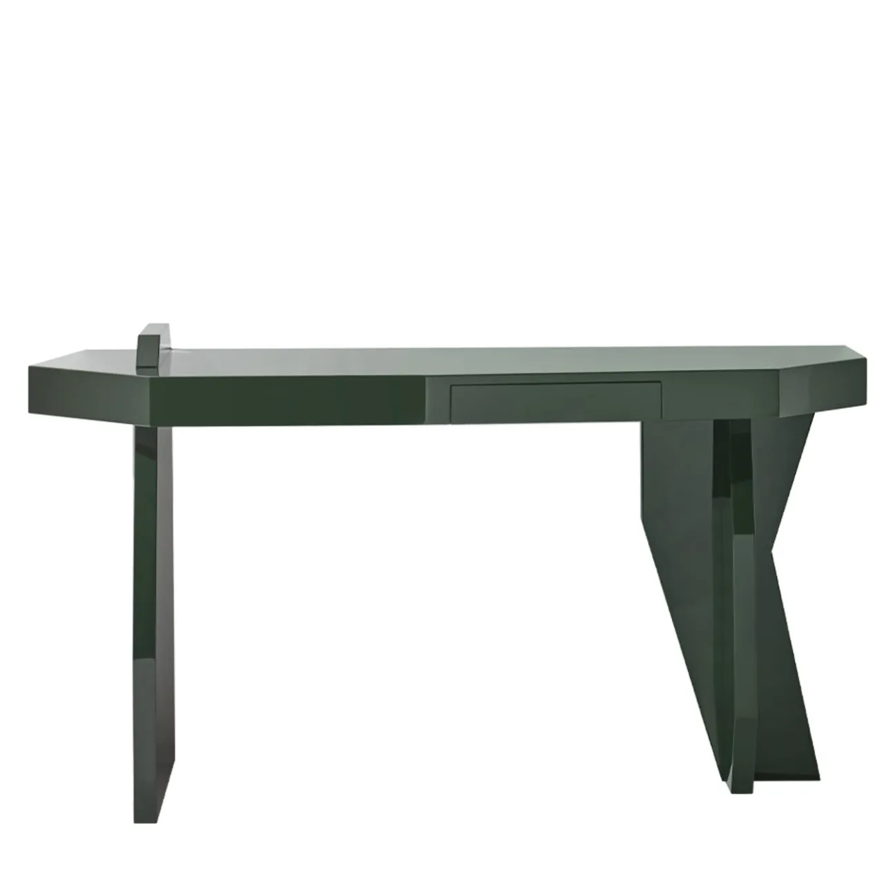 Exto Desk & Writing Tables<High End Wood Dark Green Table Desk