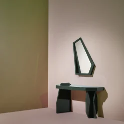 Exto Desk & Writing Tables<High End Wood Dark Green Table Desk