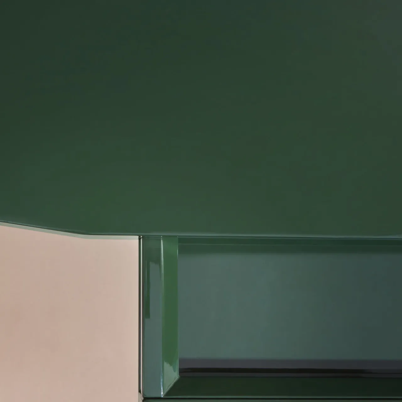 Exto Desk & Writing Tables<High End Wood Dark Green Table Desk