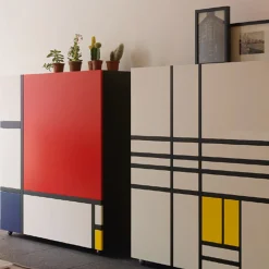 Cappellini Cabinets<Homage to Mondrian Cabinet by Shiro Kuramata