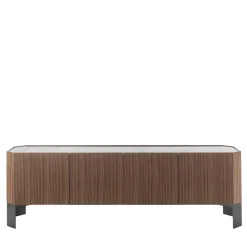 Durame Sideboards Buffets<Honey 4-Door Canaletto & Carrara Sideboard