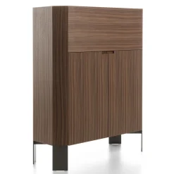 Durame Bar Cabinets<Honey 3-Door Canaletto & Carrara Bar Cabinet