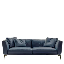 Alivar Sofas<Horizon Blue-Leather Sofa by Giuseppe Bavuso