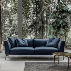Alivar Sofas<Horizon Blue-Leather Sofa by Giuseppe Bavuso