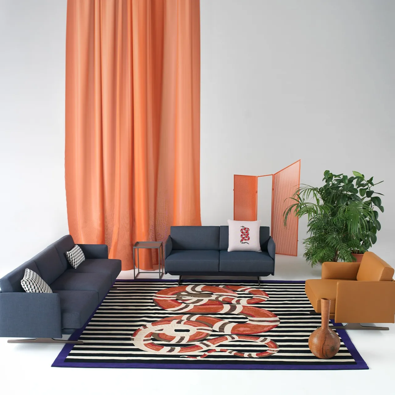Sitia Sofas<Hugo' 3 seater Blue Sofa