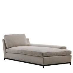 Galimberti Nino Chaises<Hugo gray fabric chaise longue
