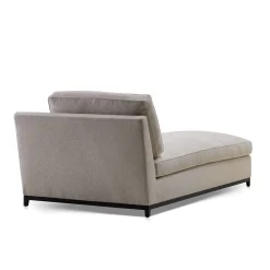 Galimberti Nino Chaises<Hugo gray fabric chaise longue
