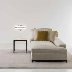Galimberti Nino Chaises<Hugo gray fabric chaise longue